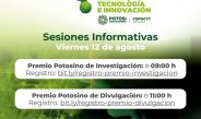 OFRECE COPOCYT SESIONES INFORMATIVAS DEL PREMIO POTOSINO DE CIENCIA Y TECNOLOGÍA