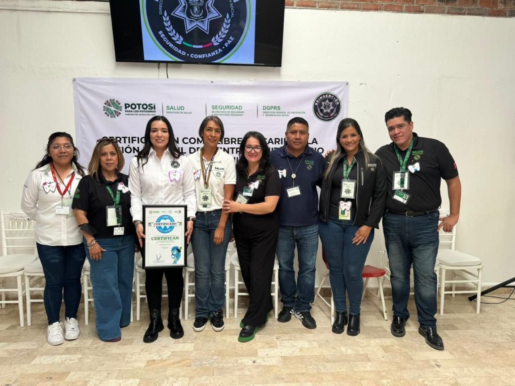 CENTRO DE REINSERCIÓN ESTATAL, PRIMERO EN EL PAÍS EN LOGRAR CERTIFICACIÓN ANTI-CARIES