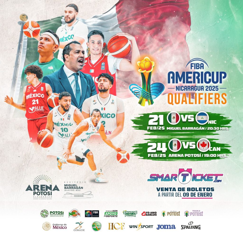 TODO LISTO PARA LA PRESENTACIÓN DE LA SELECCIÓN MEXICANA DE BASQUETBOL SAN LUIS POTOSÍ