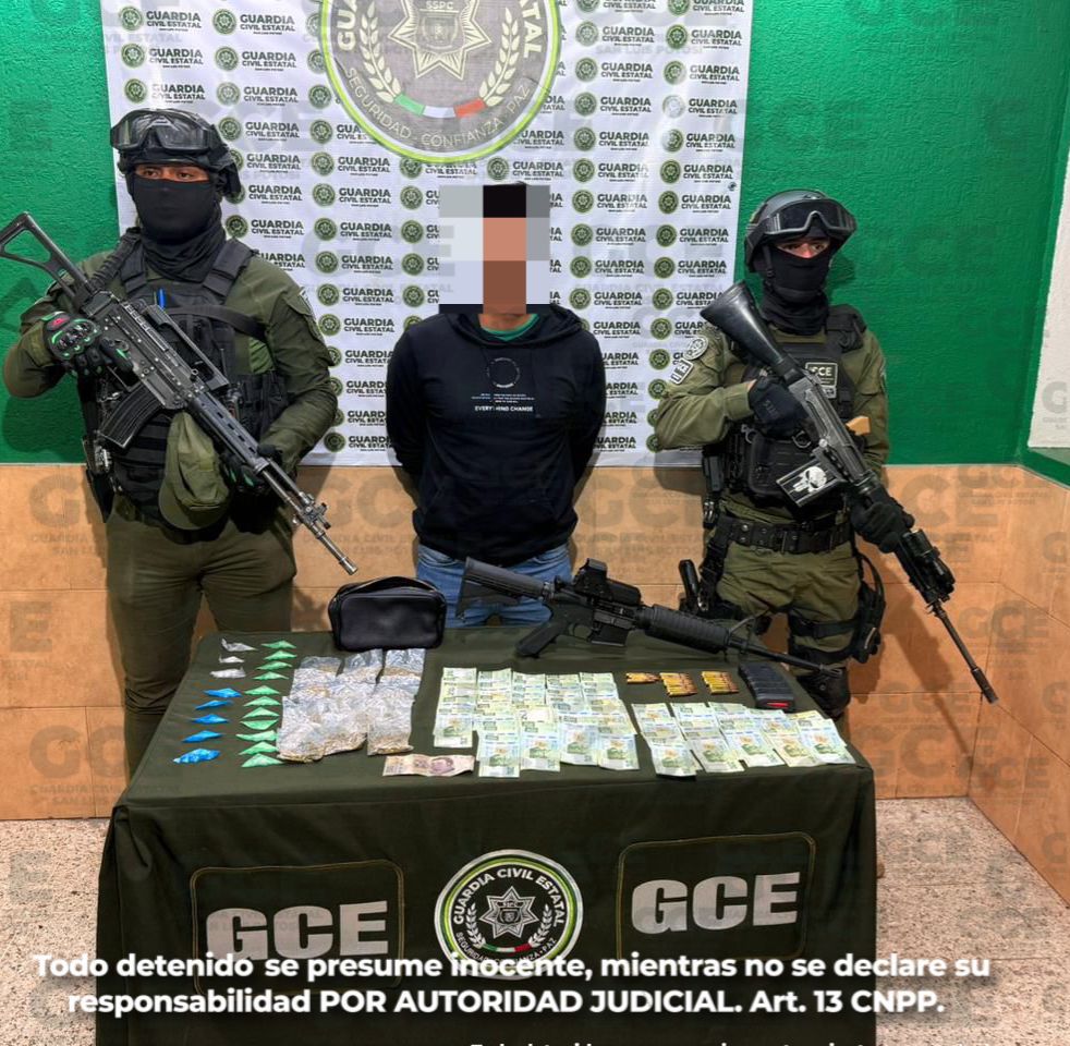 GUARDIA CIVIL ESTATAL ASESTA DURO GOLPE A LA DELINCUENCIA CON LA CAPTURA DE PRESUNTO LÍDER DE CÉLULA CRIMINAL EN LA CAPITAL