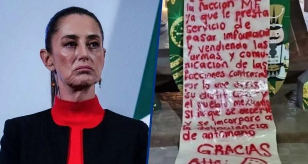 Sheinbaum responde a narcomanta de ‘Los Chapitos’ que acusa corrupción en Sinaloa