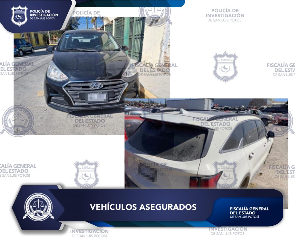 PDI ASEGURA DOS VEHÍCULOS CON NÚMERO DE SERIE ALTERADO EN SLP