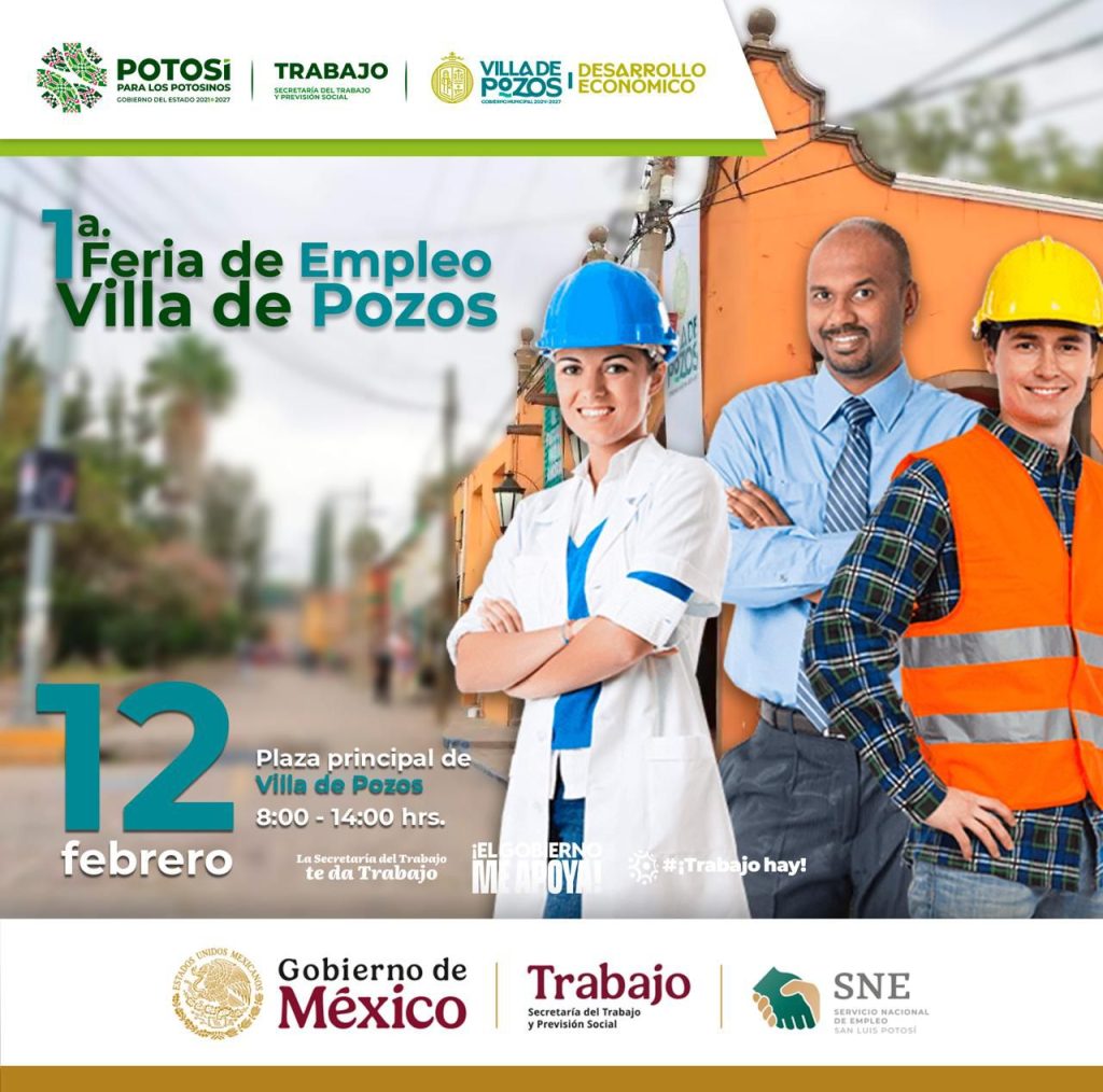 REALIZARÁ GOBIERNO ESTATAL PRIMERA FERIA DEL EMPLEO EN VILLA DE POZOS