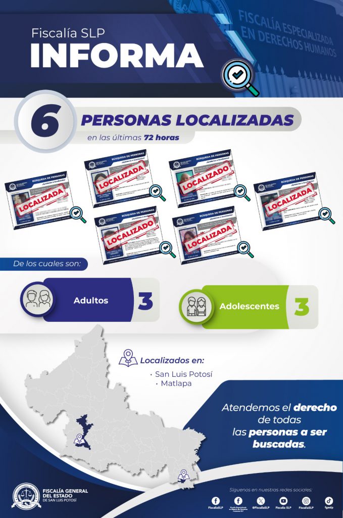 63 PERSONAS SON LLEVADAS POR LA FISCALÍA DE SLP ANTE LA AUTORIDAD JUDICIAL POR DIVERSOS DELITOS