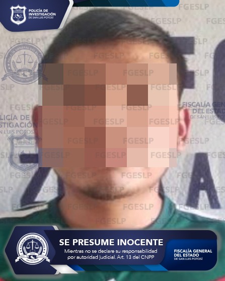 POR VIOLACIÓN, POLICÍA DE LA FGESLP DETUVO A MARCOS “N” EN MATEHUALA