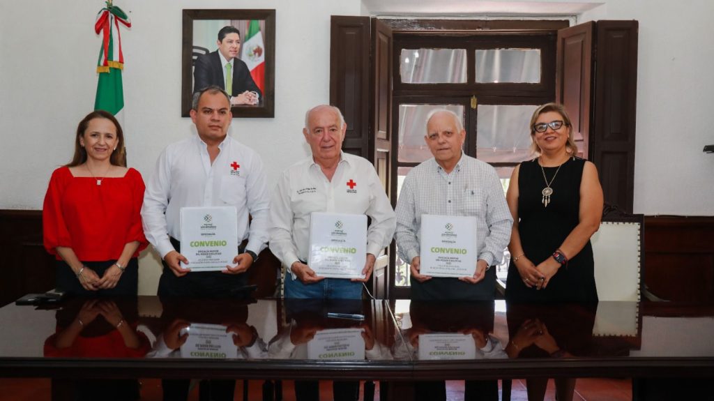 GOBIERNO DEL ESTADO FIRMA CONVENIO CON LA CRUZ ROJA