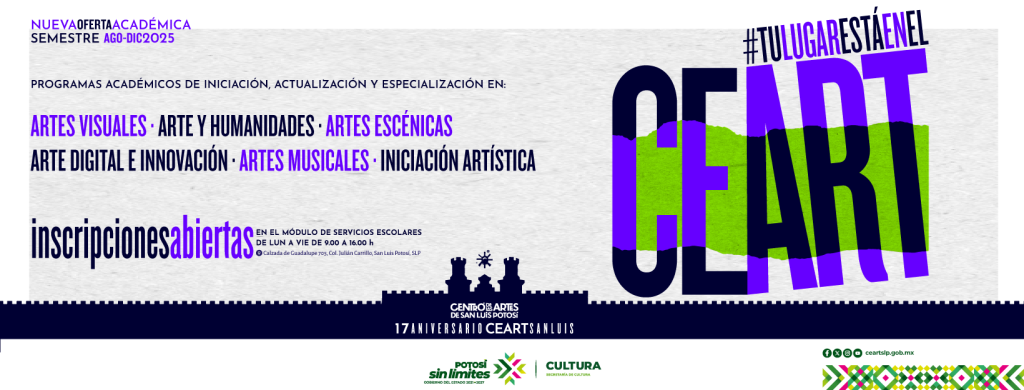 INSCRÍBETE A MÁS DE 100 CURSOS Y TALLERES EN EL CEART