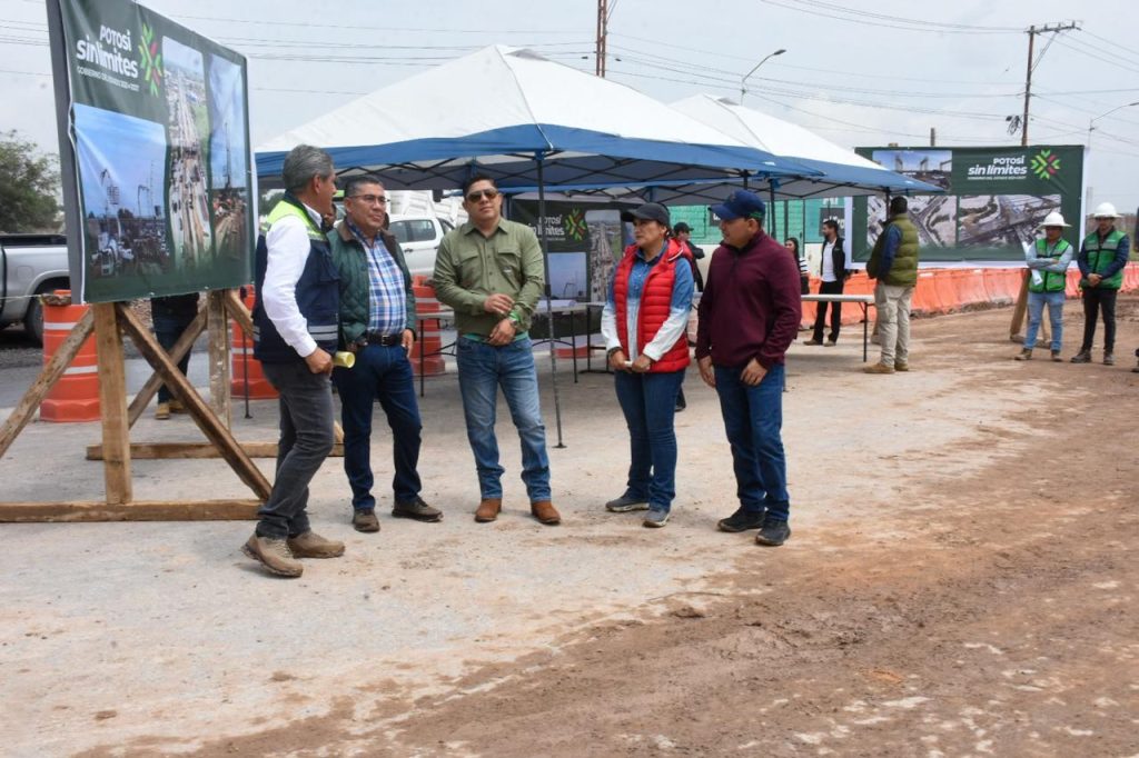 NAVARRO MUÑIZ CELEBRA MÁS DESARROLLO Y MEJOR MOVILIDAD PARA SOLEDAD, CON CONSTRUCCIÓN DE PUENTE VEHICULAR EN EL CIRCUITO POTOSÍ