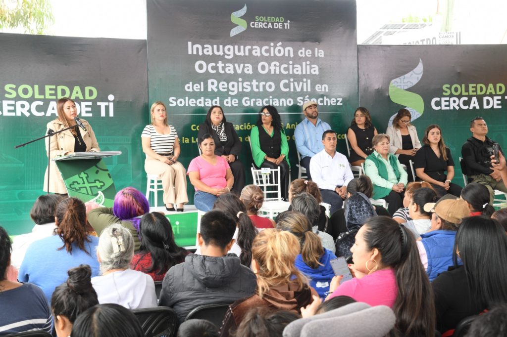 COLONIA SANTO TOMÁS EN SOLEDAD SE COMPLETA CON MÁS SERVICIOS CON NUEVA OFICIALÍA DEL REGISTRO CIVIL