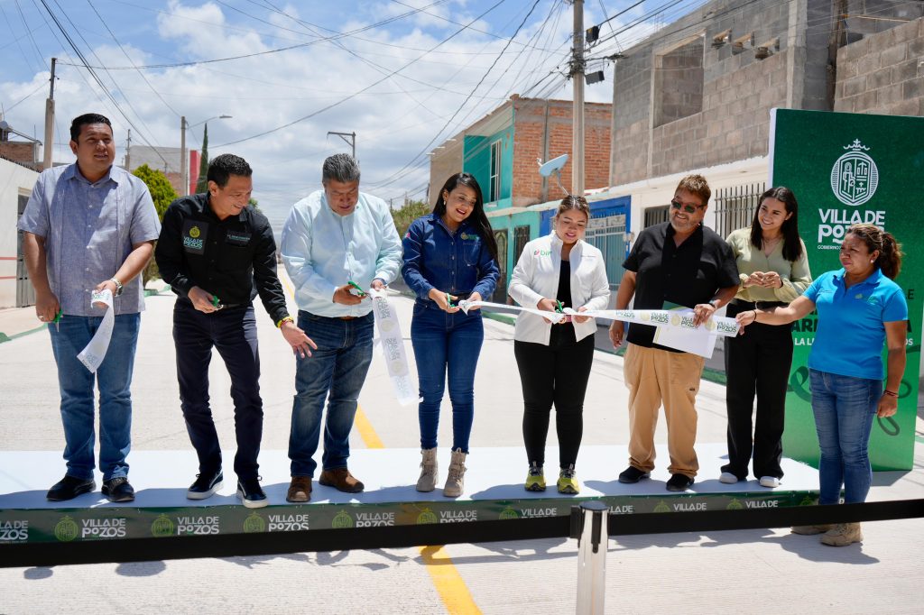 VILLA DE POZOS AVANZA EN CONECTIVIDAD: ENTREGA OBRA EN LA LIBERTAD