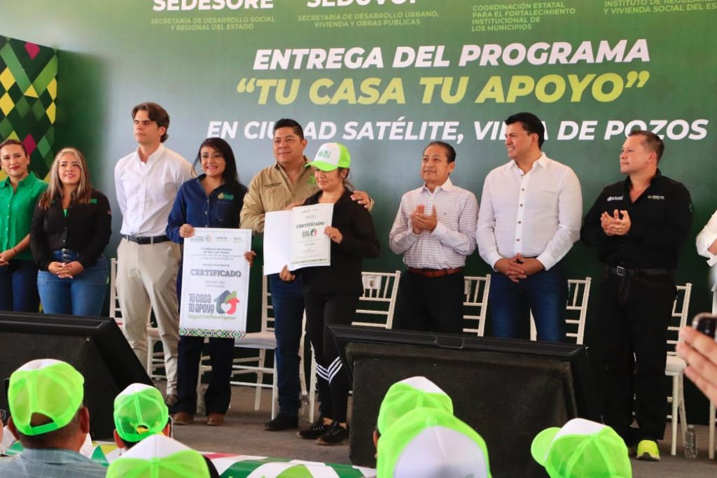 CON APOYO DE GOBIERNO DEL ESTADO VILLA DE POZOS FORTALECE El ACCESO A VIVIENDA DIGNA