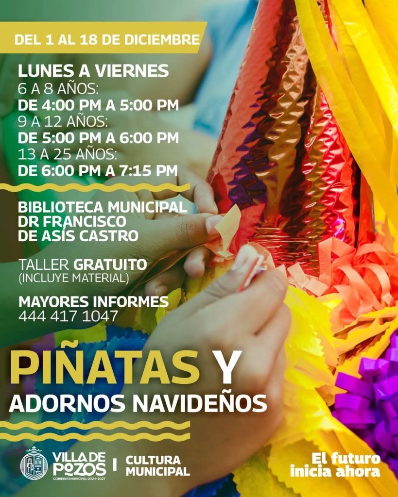 IMPULSAN CREATIVIDAD NAVIDEÑA EN VILLA DE POZOS