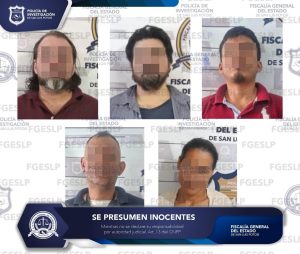 Cae red de extorsionadores de comerciantes en la Huasteca: FGESLP notifica nuevos cargos a 5 detenidos