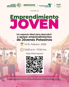 Inpojuve abre convocatoria para el Bazar de Emprendimiento Juvenil en el Parque Tangamanga I