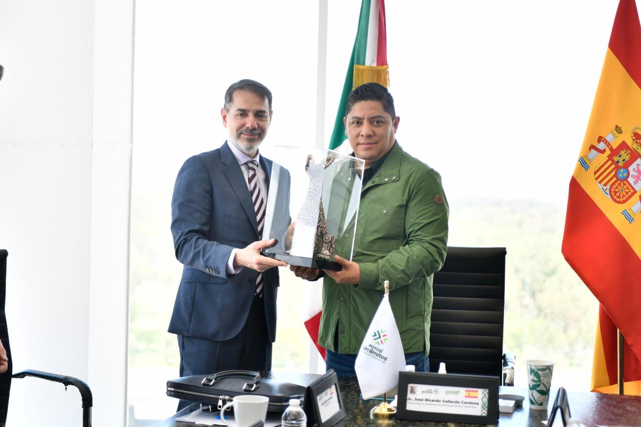 RICARDO GALLARDO FORTALECE RELACIÓN INSTITUCIONAL CON ESPAÑA
