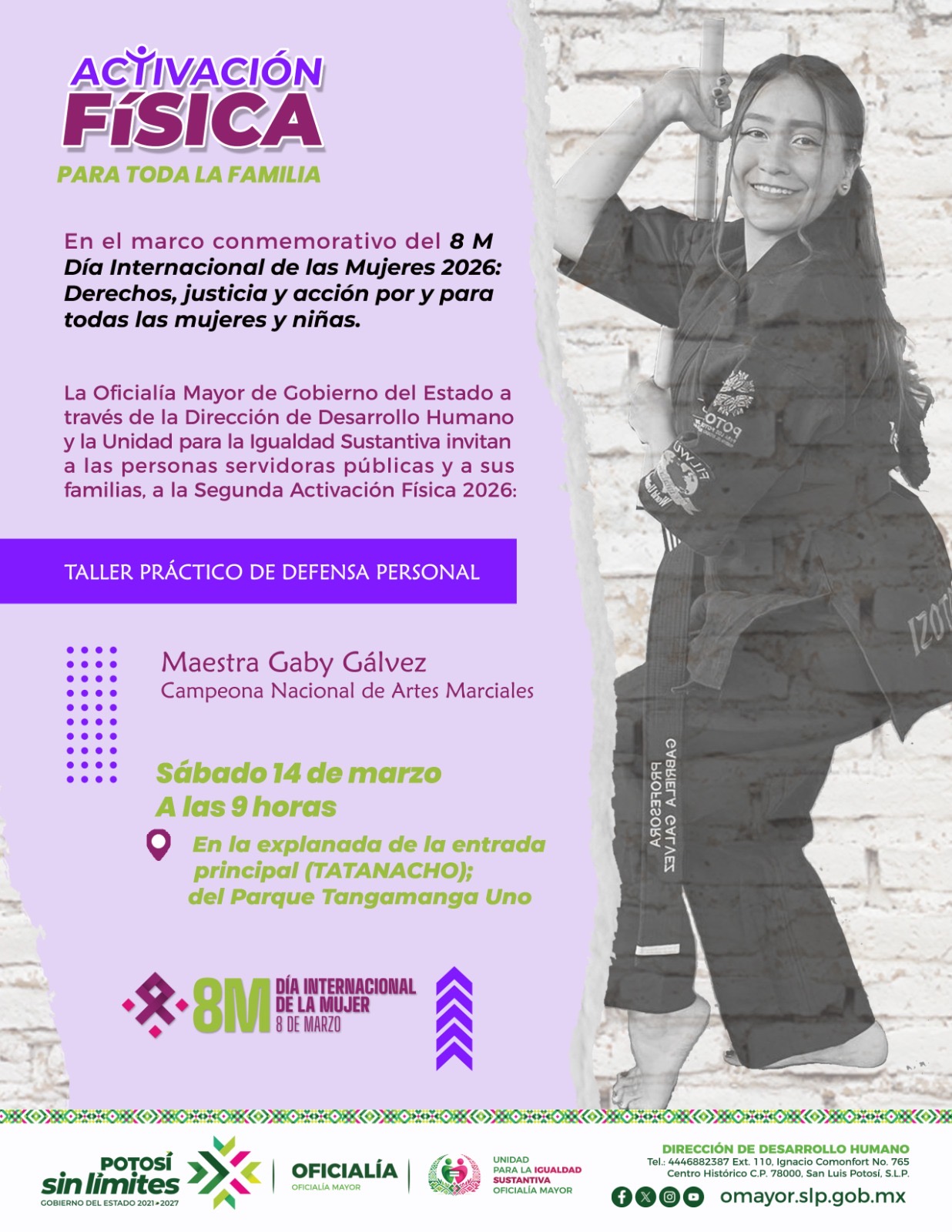 GOBIERNO ESTATAL REALIZARÁ TALLER DE DEFENSA PERSONAL