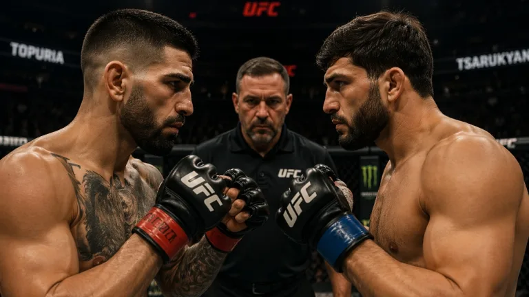 Vuelan sillas en la UFC: Ilia Topuria se hartó de Arman Tsarukyan y no se guardó ningún insulto